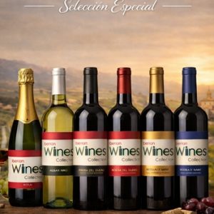 6 botellas de vino premium